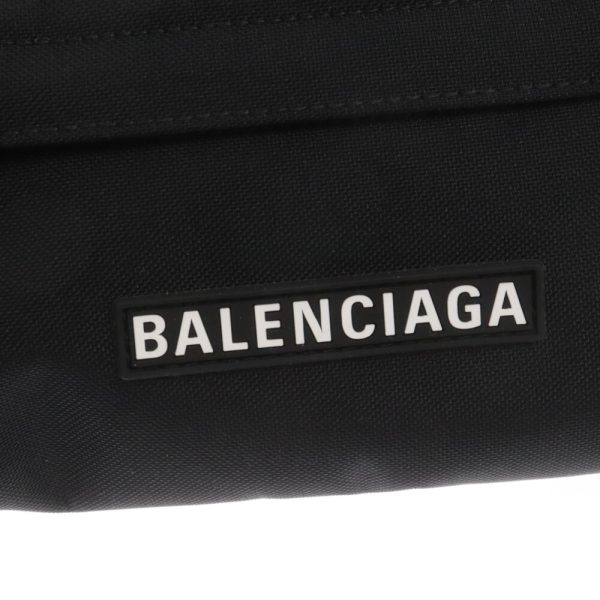 9024e240006 6 BALENCIAGA Ski Beltpack Water Repellent Belt Bag Nylon Black