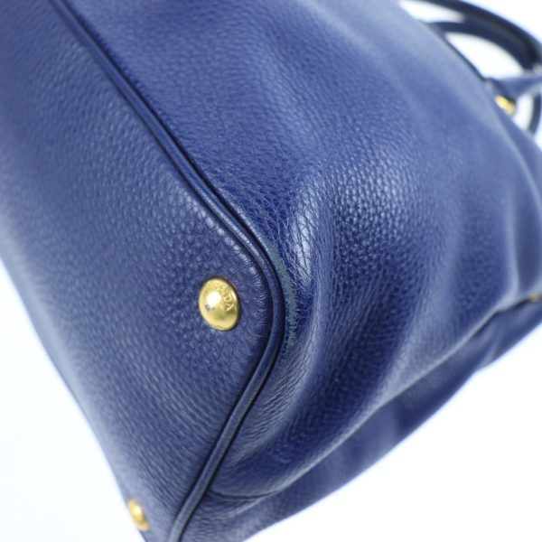 903123002037 6 Prada Leather Tote Bag Blue