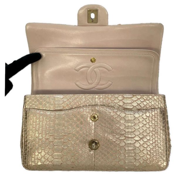 9035263 07 Chanel Matelasse Chain Shoulder Bag Python