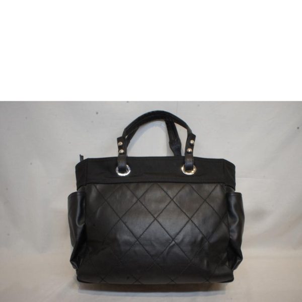 90445 2 Chanel Paris Biarritz Tote Black With Pouch