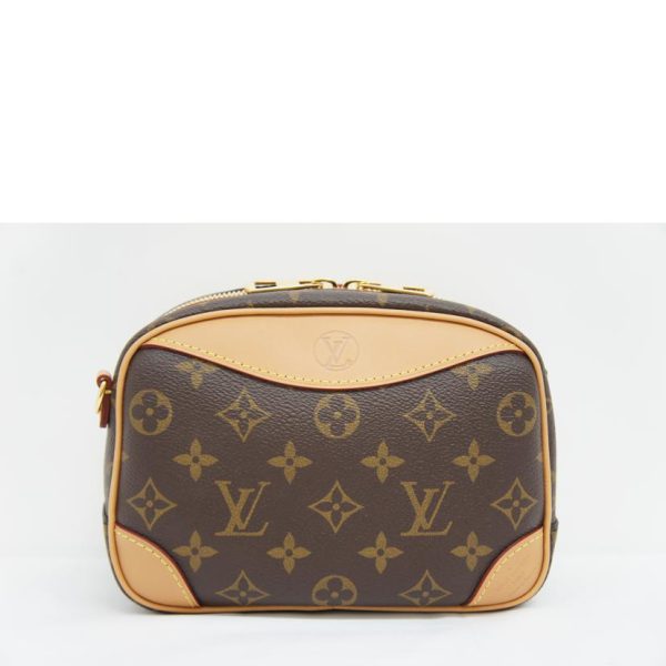 90461 2 Louis Vuitton Deauville Mini Monogram Handbag Brown