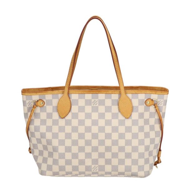 90601 1 Louis Vuitton Neverfull Damier Azur white