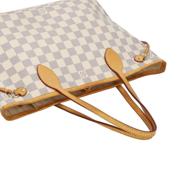 90601 3 Louis Vuitton Neverfull Damier Azur white