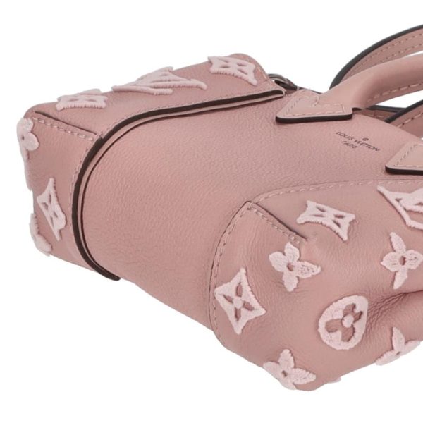 90605 3 Louis Vuitton Nano Monogram Verou Shoulder Bag Pink