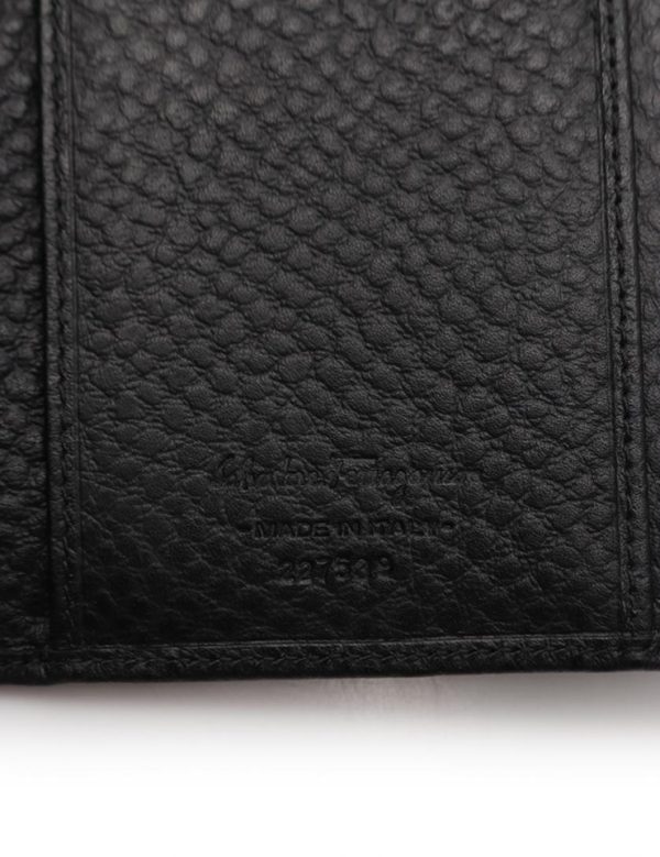 908103001087 5 Salvatore Ferragamo Gancini Leather Long Wallet Black