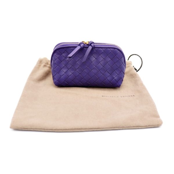 909043002145 8 Bottega Veneta Intrecciato Pouch Leather Purple