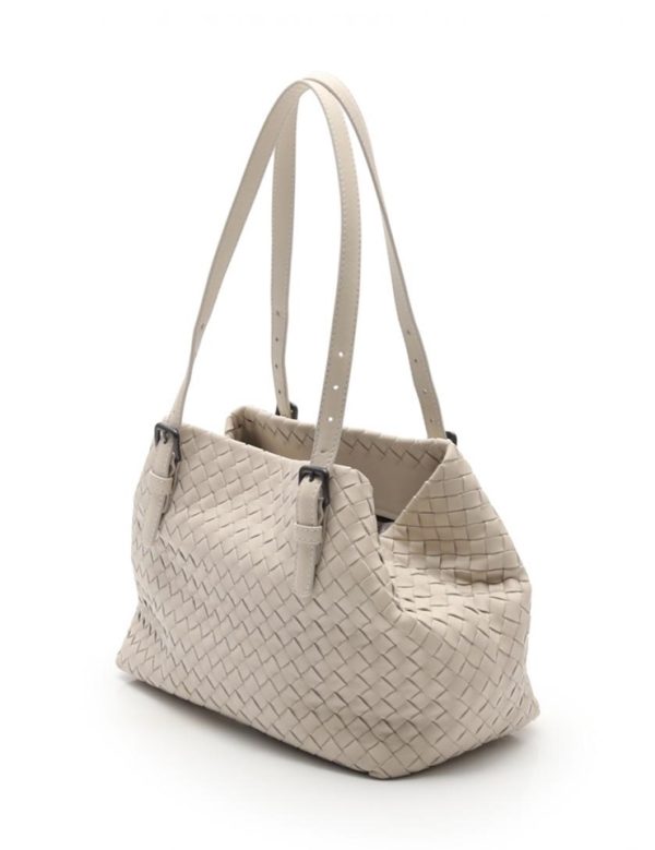 909103007110 2 Bottega Veneta Intrecciato Handbag Leather Cream