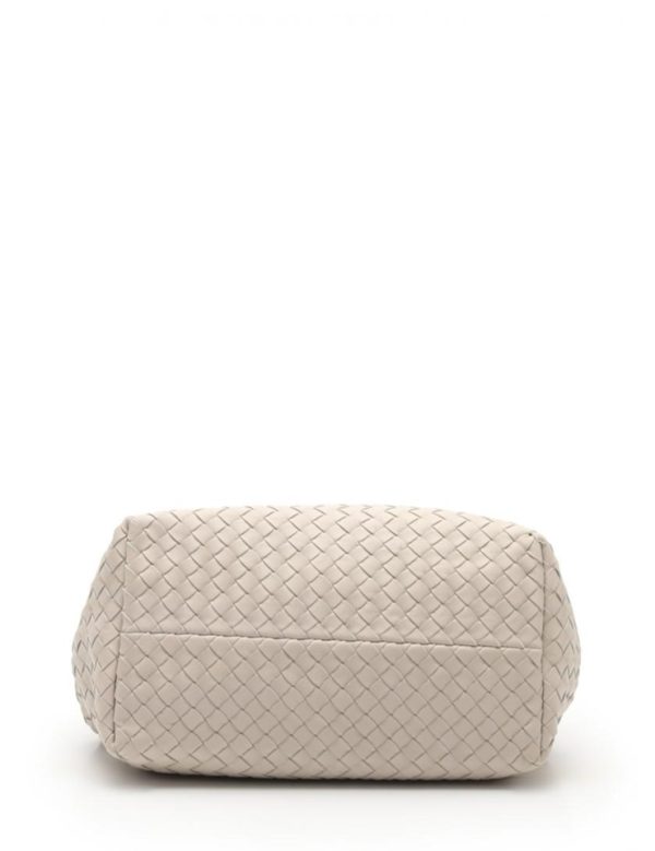 909103007110 4 Bottega Veneta Intrecciato Handbag Leather Cream