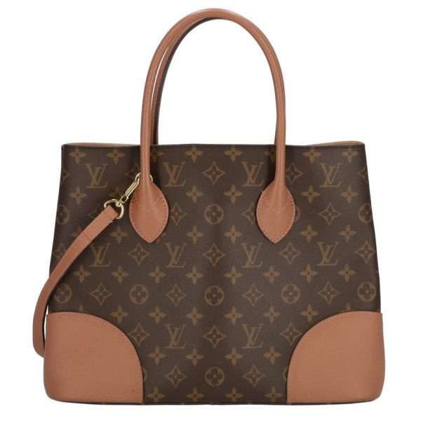 90940 2 Louis Vuitton Flandrine Monogram Handbag Brown