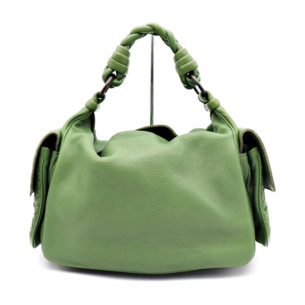 910043007194 3 Bottega Veneta Intrecciato Handbag Leather Green