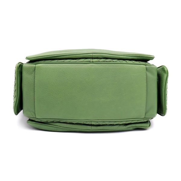 910043007194 4 Bottega Veneta Intrecciato Handbag Leather Green