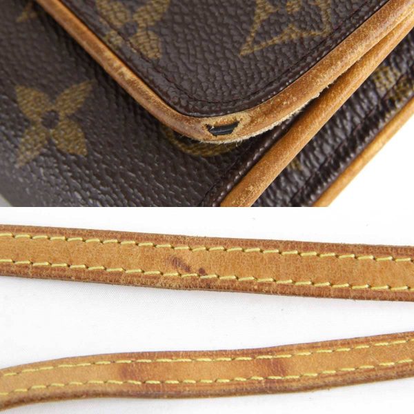 9104231006675t 9 Louis Vuitton Pochette Twin PM Pochette Monogram Canvas Brown