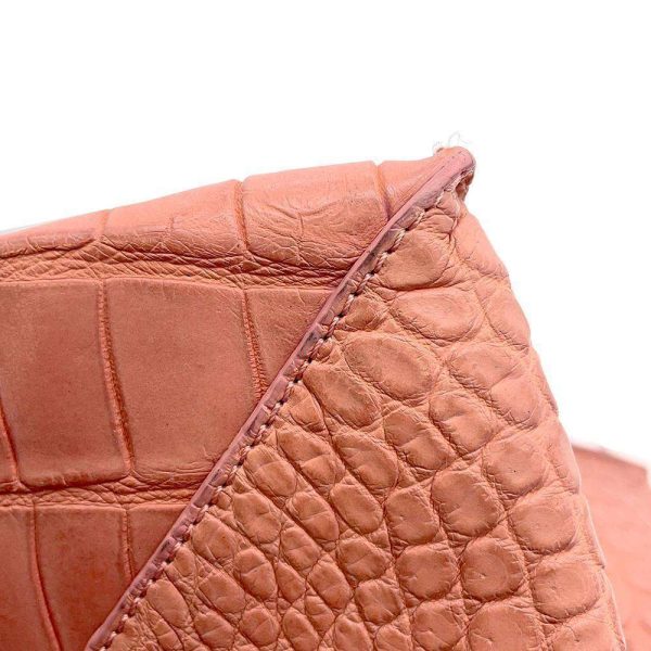 9109452 14 Balenciaga The Paper Matte Crocodile Tote Bag Pink