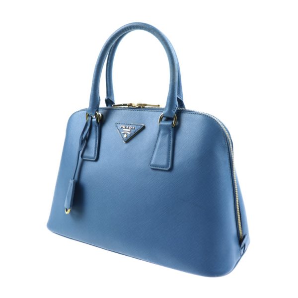 911123007165 2 Prada Saffiano Luxe Shoulder Bag Blue