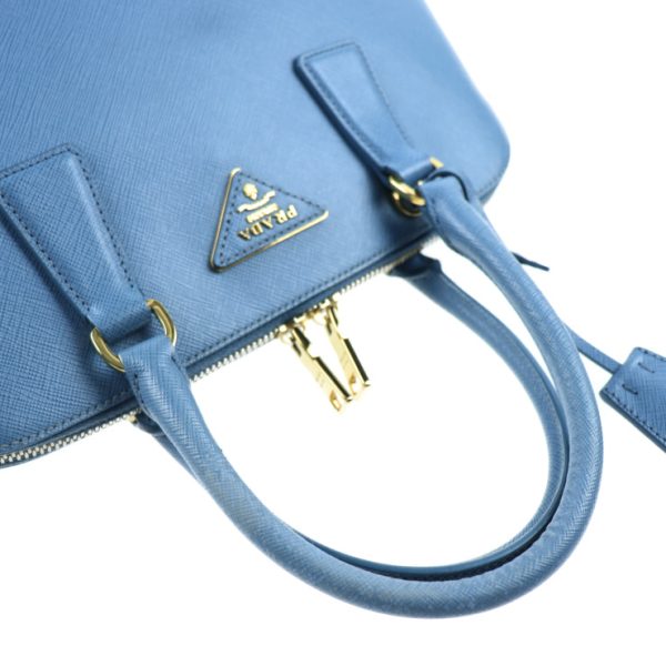 911123007165 5 Prada Saffiano Luxe Shoulder Bag Blue