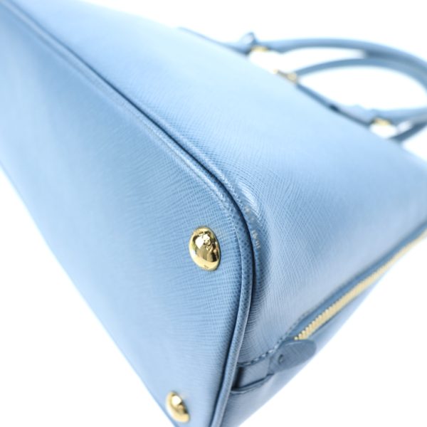 911123007165 6 Prada Saffiano Luxe Shoulder Bag Blue