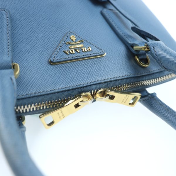 911123007165 7 Prada Saffiano Luxe Shoulder Bag Blue