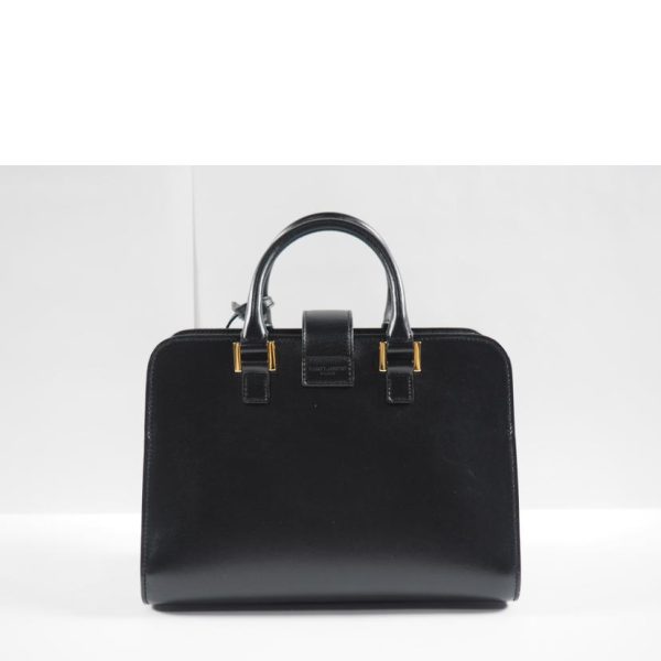 91177 2 Saint Laurent Baby Cabas Shoulder Black