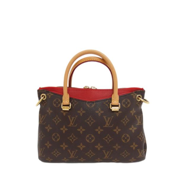 91199 2 Louis Vuitton Palas BB Monogram Handbag Brown