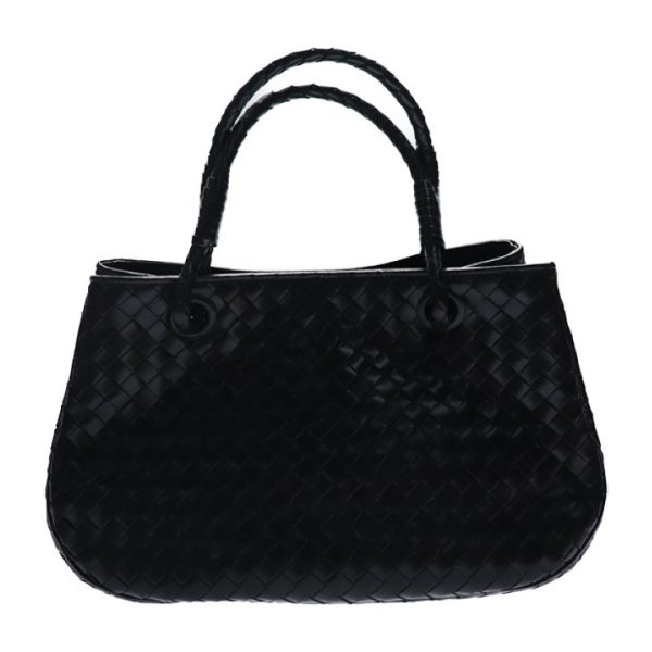 913083002113 1 Bottega Veneta Handbag Leather Black Intrecciato