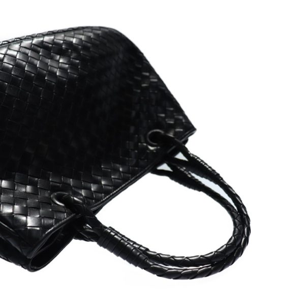 913083002113 5 Bottega Veneta Handbag Leather Black Intrecciato