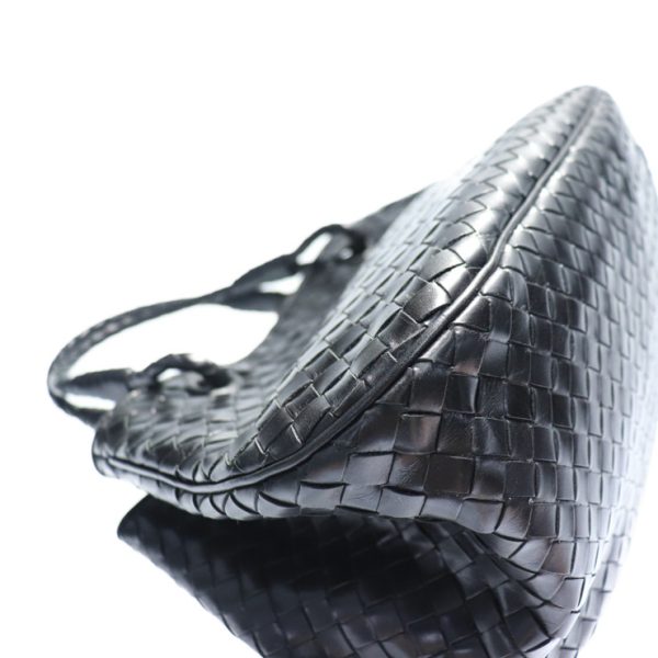 913083002113 6 Bottega Veneta Handbag Leather Black Intrecciato