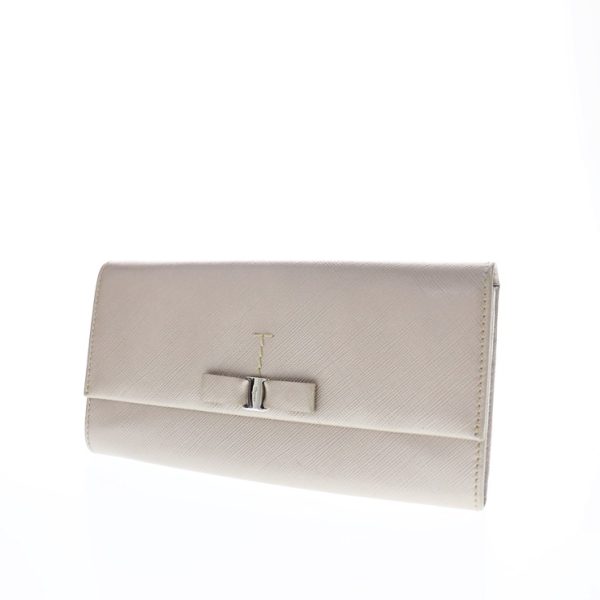 915103002148 2 Salvatore Ferragamo Vara Leather Long Wallet Beige