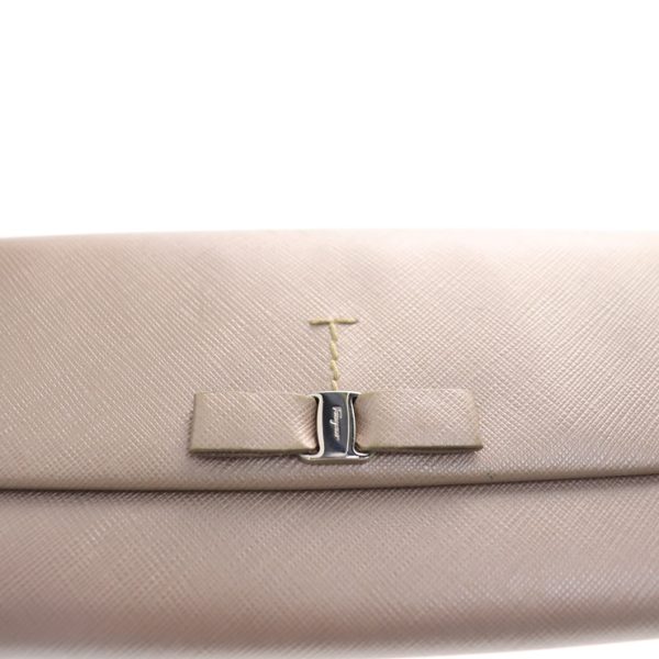 915103002148 6 Salvatore Ferragamo Vara Leather Long Wallet Beige