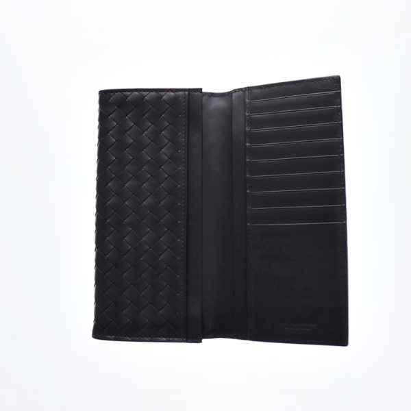 915103002167 4 Bottega Veneta Intrecciato Long Wallet Leather Black