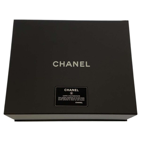 9163645 09 Chanel Coco Mark Drawstring Calf Leather Black