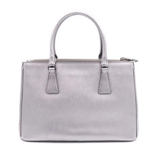 919023002178 3 PRADA Saffiano Shoulder Handbag Silver