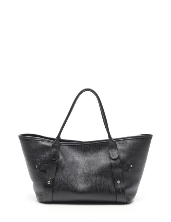 919063007266 3 Salvatore Ferragamo Leather Tote Bag Black