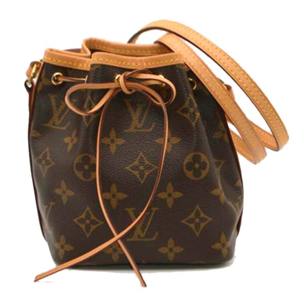 92052 1 Louis Vuitton Nano Noe Monogram Handbag Brown