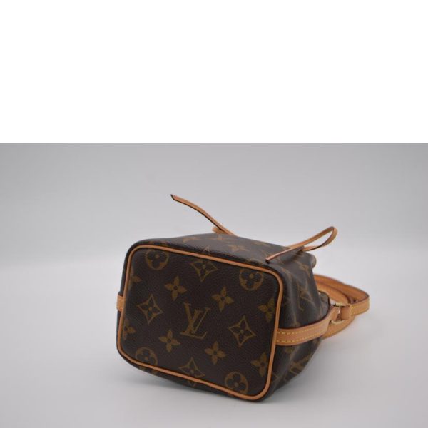 92052 3 Louis Vuitton Nano Noe Monogram Handbag Brown