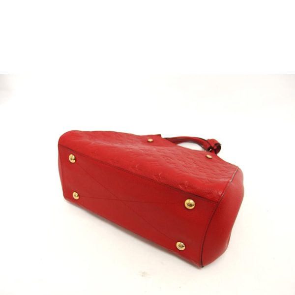 92067 3 Louis Vuitton Montaigne Mm Monogram Embrunte Red