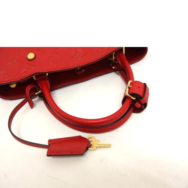 92067 4 Louis Vuitton Montaigne Mm Monogram Embrunte Red