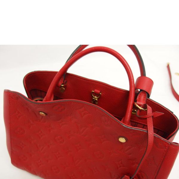 92067 8 Louis Vuitton Montaigne Mm Monogram Embrunte Red