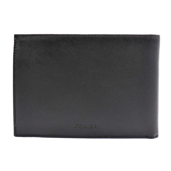 921043001338 1 Prada Saffiano Leather Bifold Wallet Black