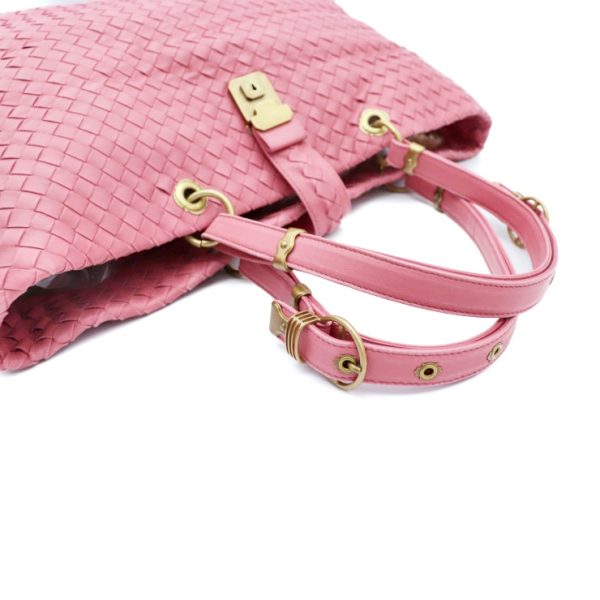 922013002291 5 Bottega Veneta Intrecciato Tote Bag Leather Pink