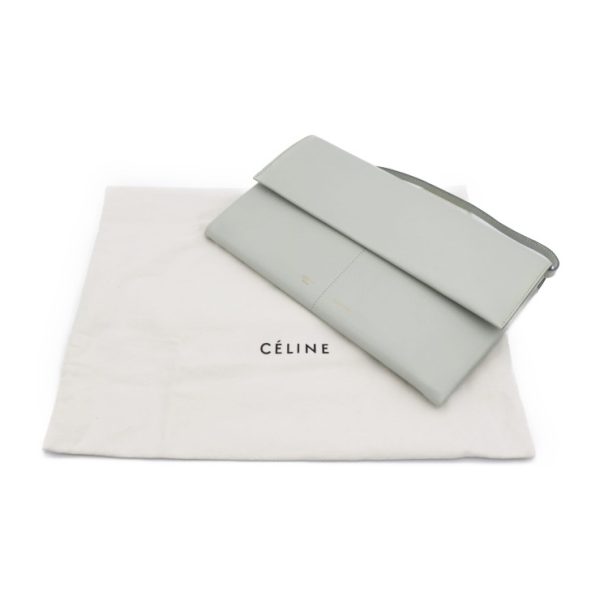 922053007280 10 Celine Folded Clutch Leather Shoulder Bag Green