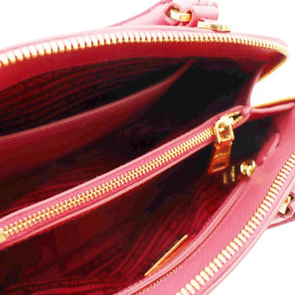 922053007281 9 Prada Saffiano Leather Shoulder Bag Pink