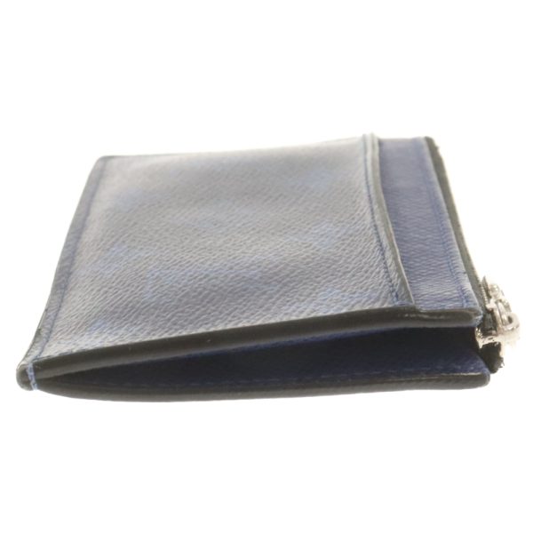 9224e270002 3 LOUIS VUITTON Taigarama Coin Card Holder Canvas Navy