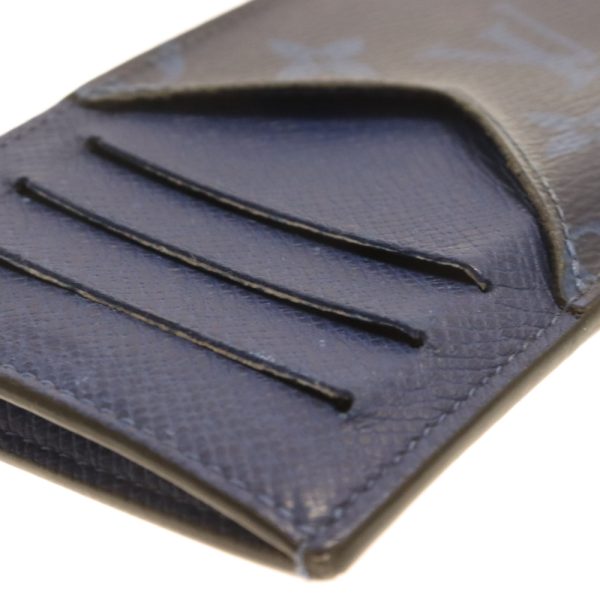 9224e270002 6 LOUIS VUITTON Taigarama Coin Card Holder Canvas Navy