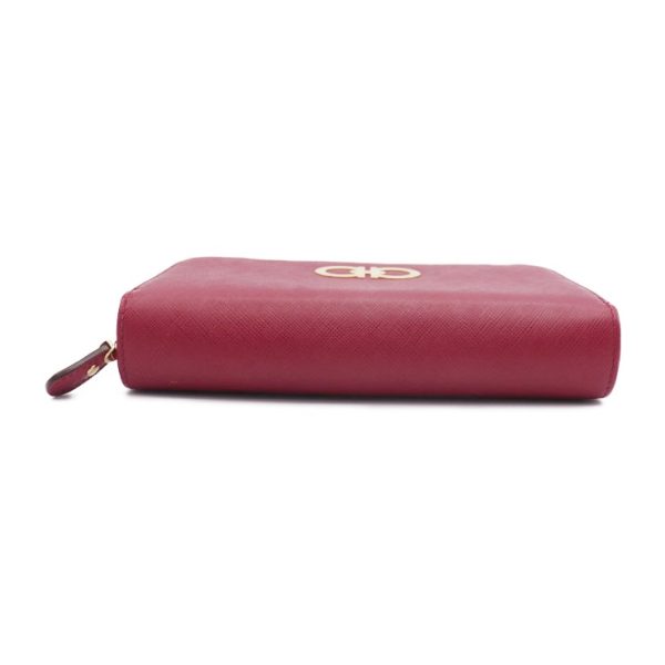 923043002353 4 Salvatore Ferragamo Gancini Leather Long Wallet Red