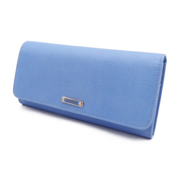 923043002364 2 Fendi Crayon Leather Bifold Wallet Blue