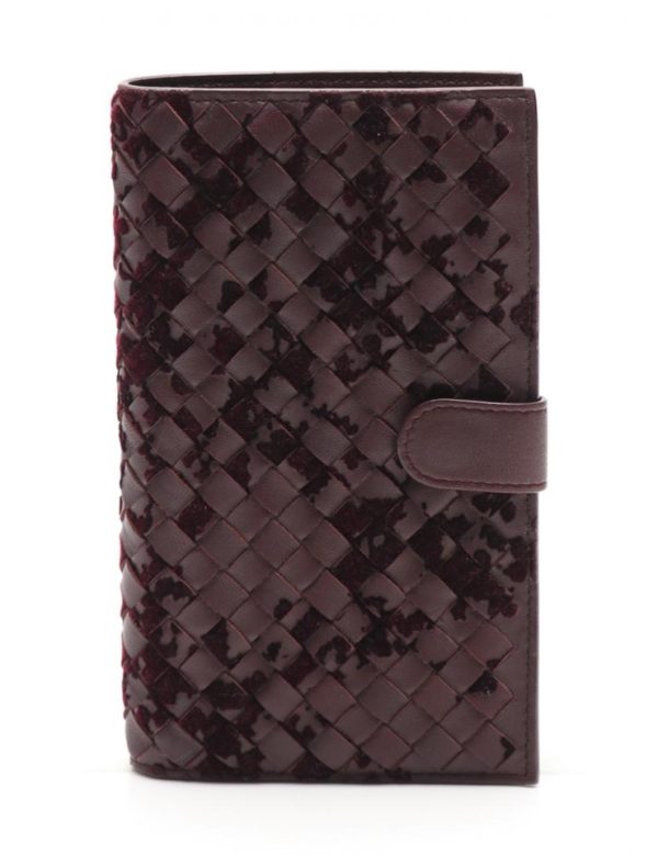 925063002315 1 Bottega Veneta Bifold Wallet Leather Purple Intrecciato