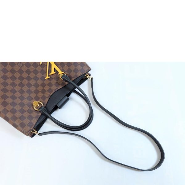 92592 4 Louis Vuitton River Side Damier Bag Noir