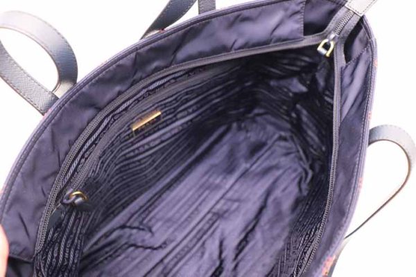 926023002266 8 PRADA Quilted Tote Bag Dark Blue