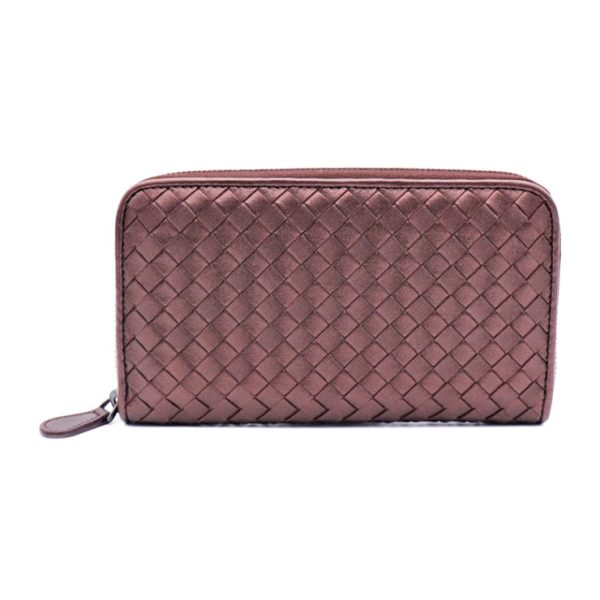 926033002264 1 Bottega Veneta Intrecciato Long Wallet Leather Brown