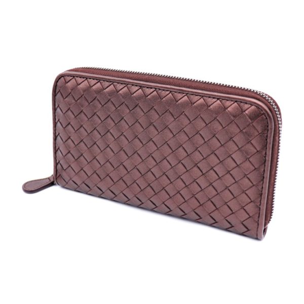 926033002264 2 Bottega Veneta Intrecciato Long Wallet Leather Brown